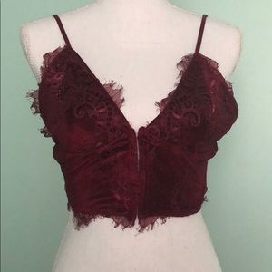 Lacy crop top